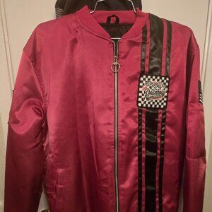 ROLL N HOLY pink racing jacket size S